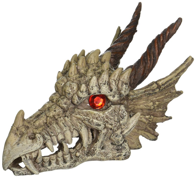 Penn-Plax Deco-Replicas Dragon Skull Gazer Aquarium Decoration â€“ Safe for Freshwater and Saltwater Fish Tanks â€“ Large (RR1207)